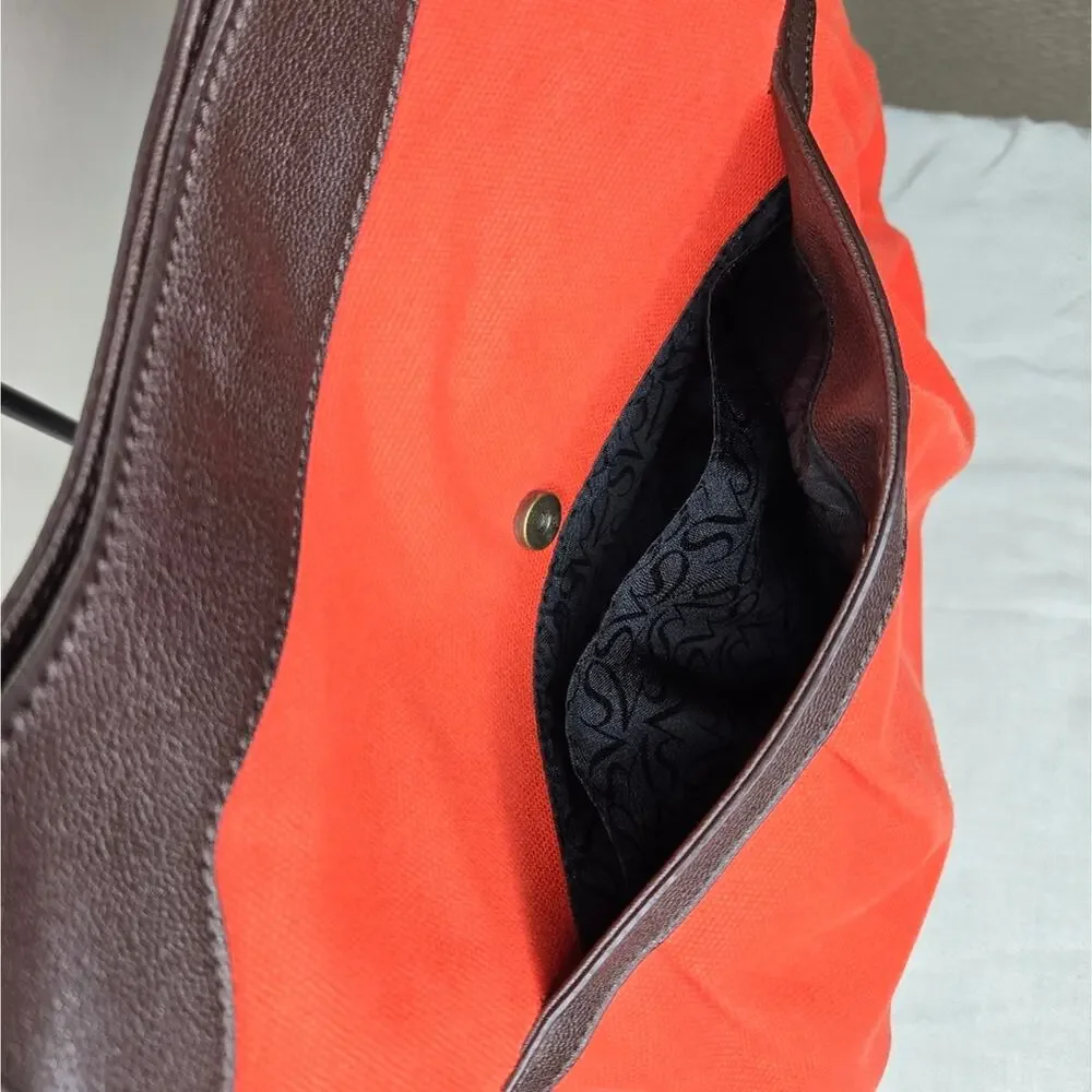 SIMPLY VERA Vera Wang Orange and Brown Women's Handbag